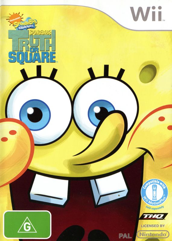 SpongeBob's Truth or Square box art for Wii